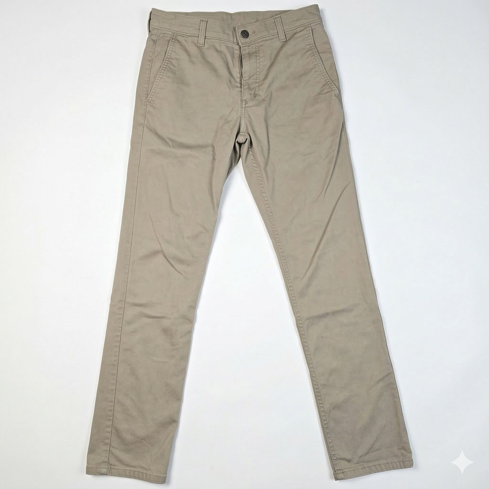 Levis 511 Slim Fit Chino Pants Mens 30x32 Khaki Tan Twill Trousers 13151-0084